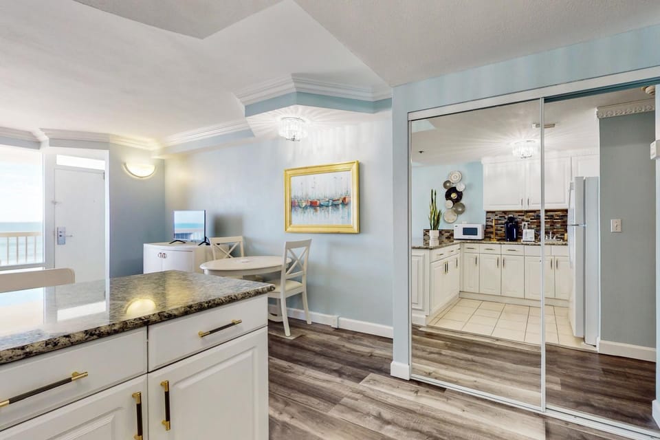 Kitchen or kitchenette, oven, stove