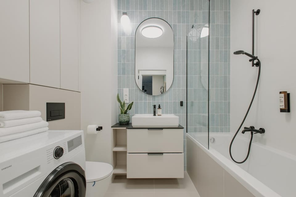 Shower, Bathroom, Bath, washing machine, washing machine