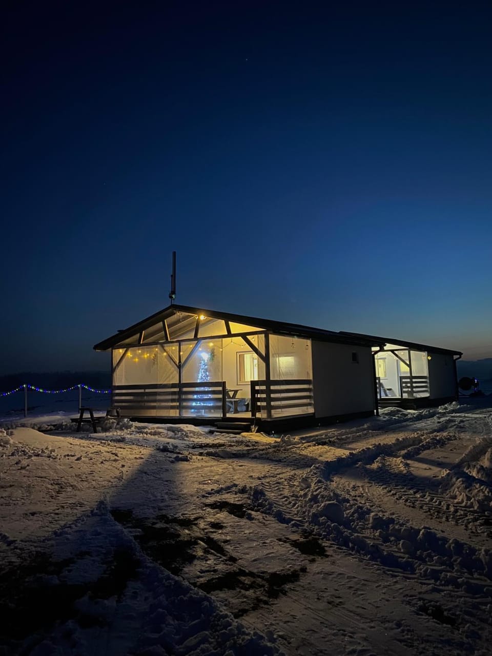 Property building, Night, Natural landscape