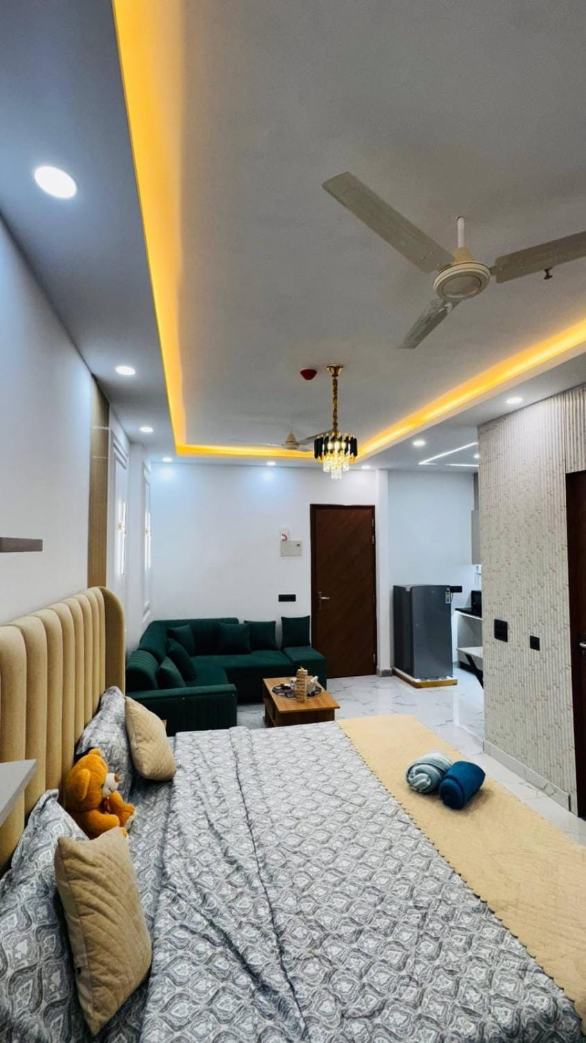 Bed, Bedroom, air conditioner