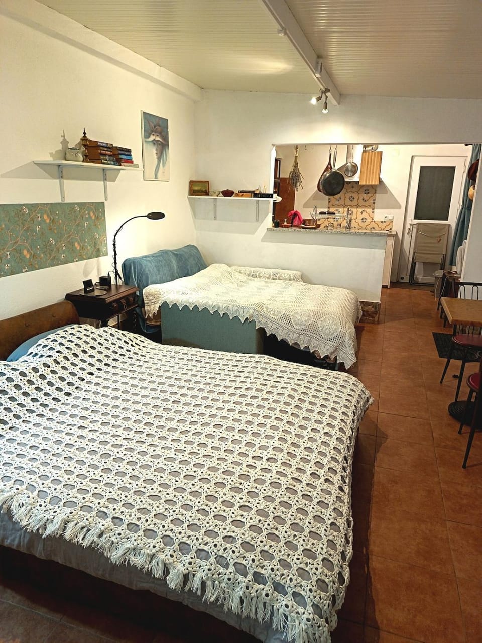 Bed, Kitchen or kitchenette, Photo of the whole room, Bedroom