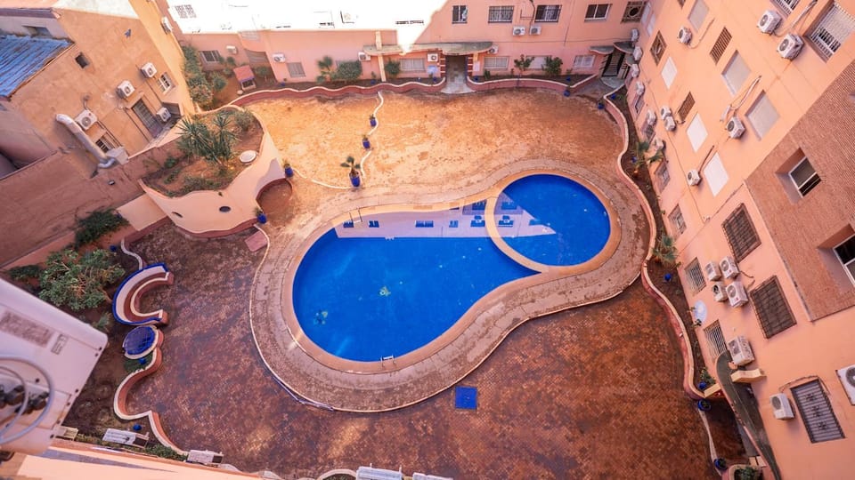 Property building, Pool view, Swimming pool