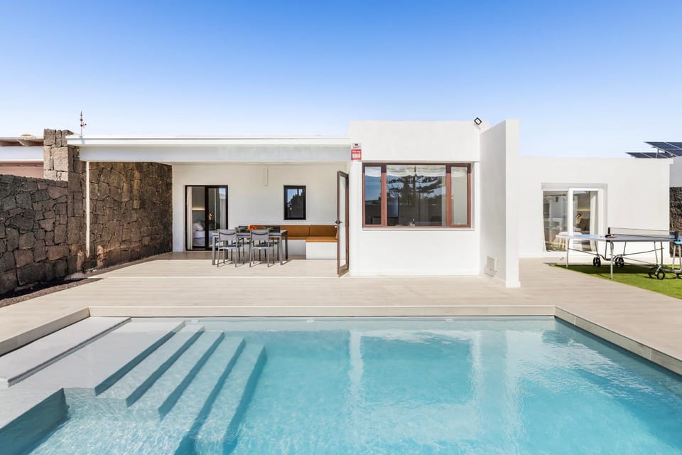 Patio, Off site, Pool view