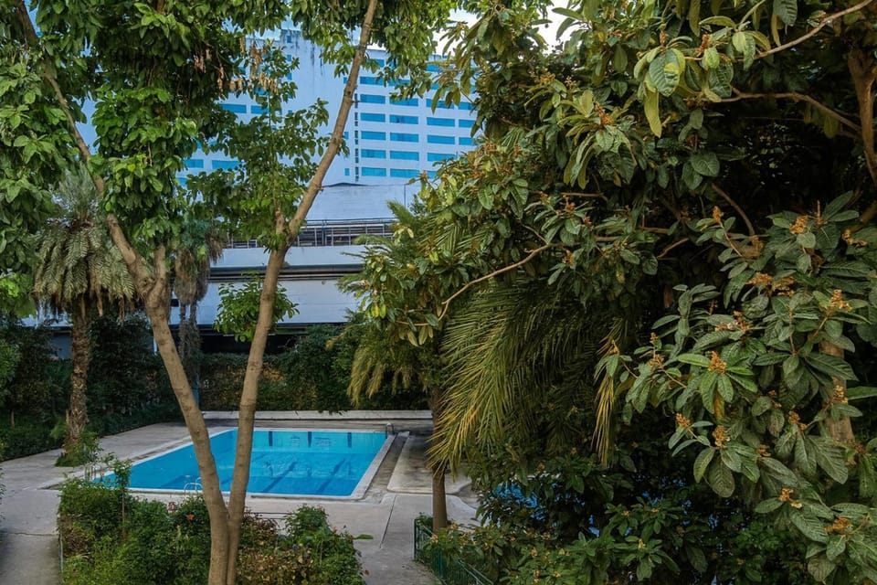 Property building, Spring, Day, Garden, Garden view, Pool view, Swimming pool, Swimming pool
