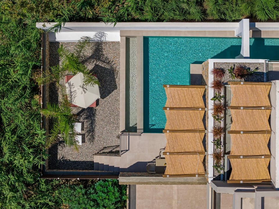 Property building, Patio, View (from property/room), Balcony/Terrace, Pool view, Swimming pool