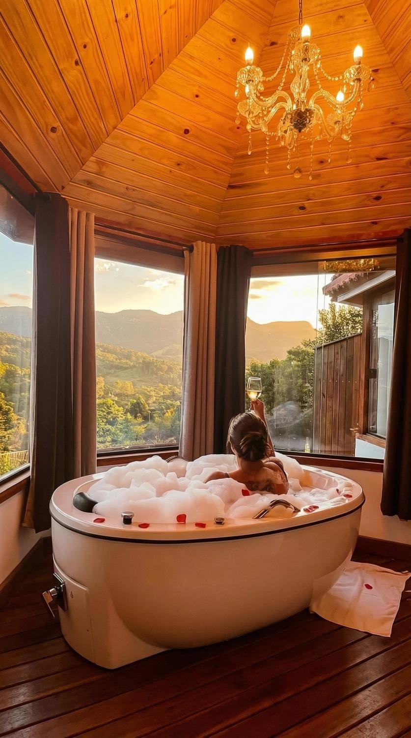 Hot Tub, Decorative detail, Sunset