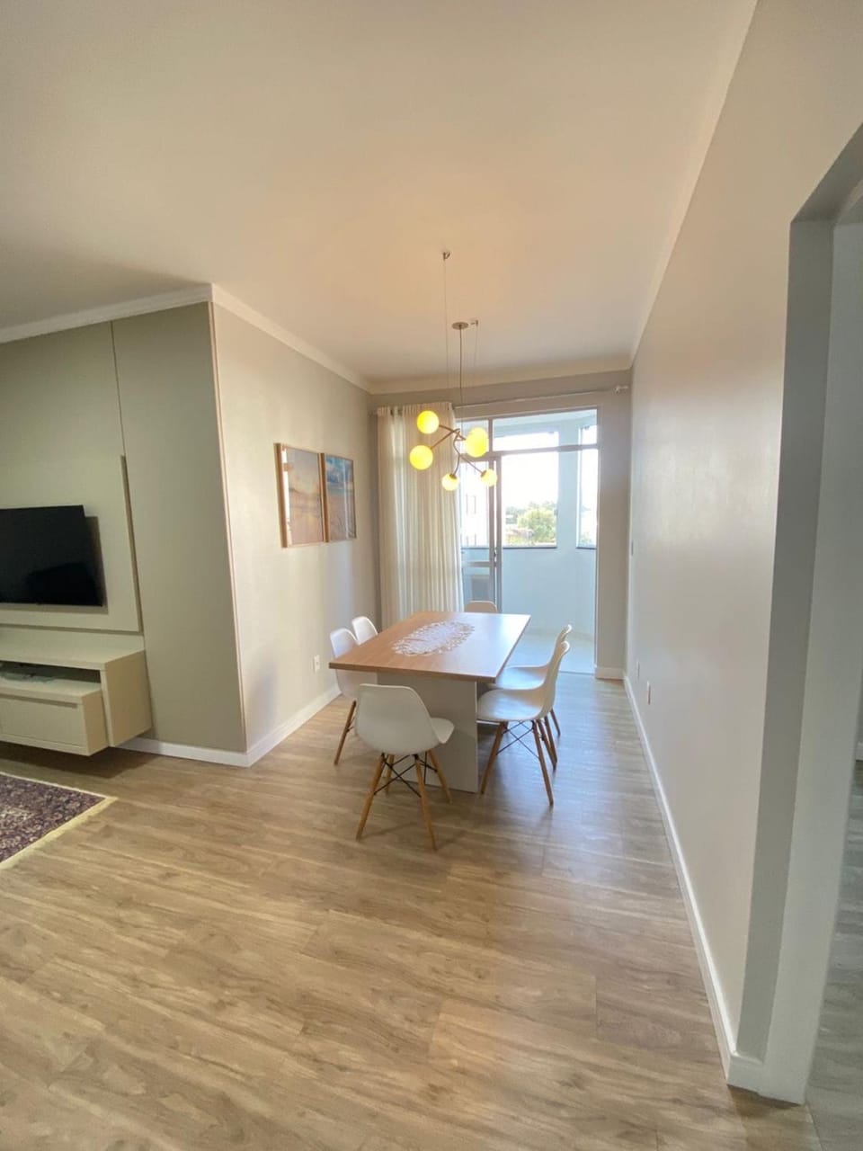 Apartment 100 m from the sea, barbecue and Wi-Fi Apartment in State of Santa Catarina