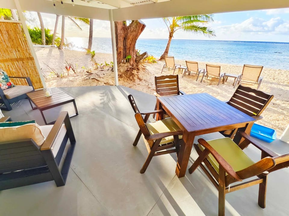 Patio, Patio, Seating area, Dining area, Beach, Beach, Location