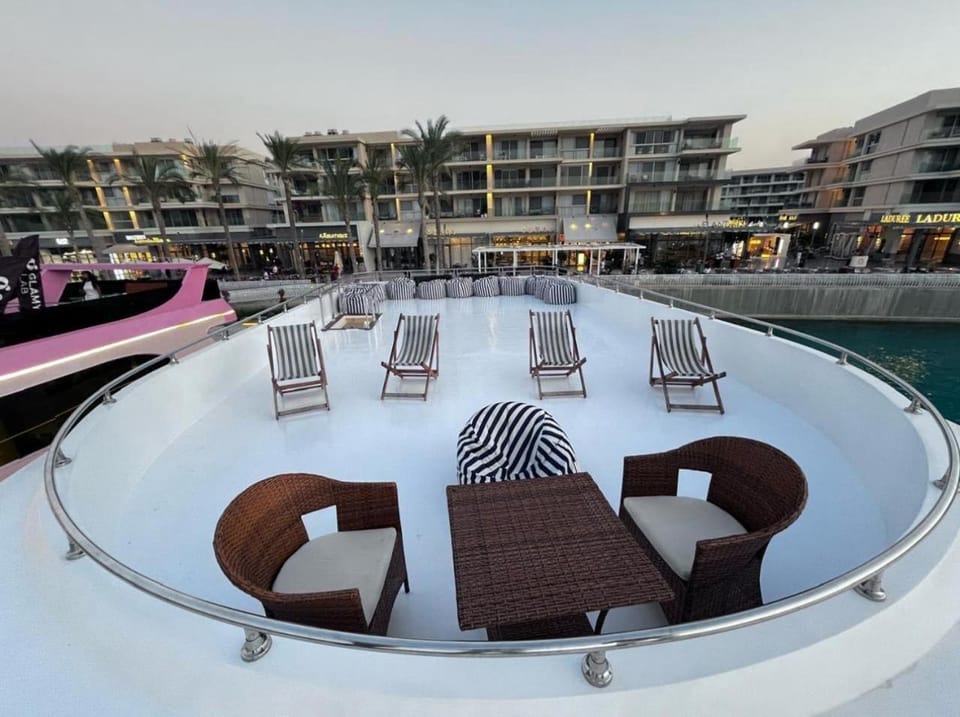 The yacht Docked boat in Hurghada