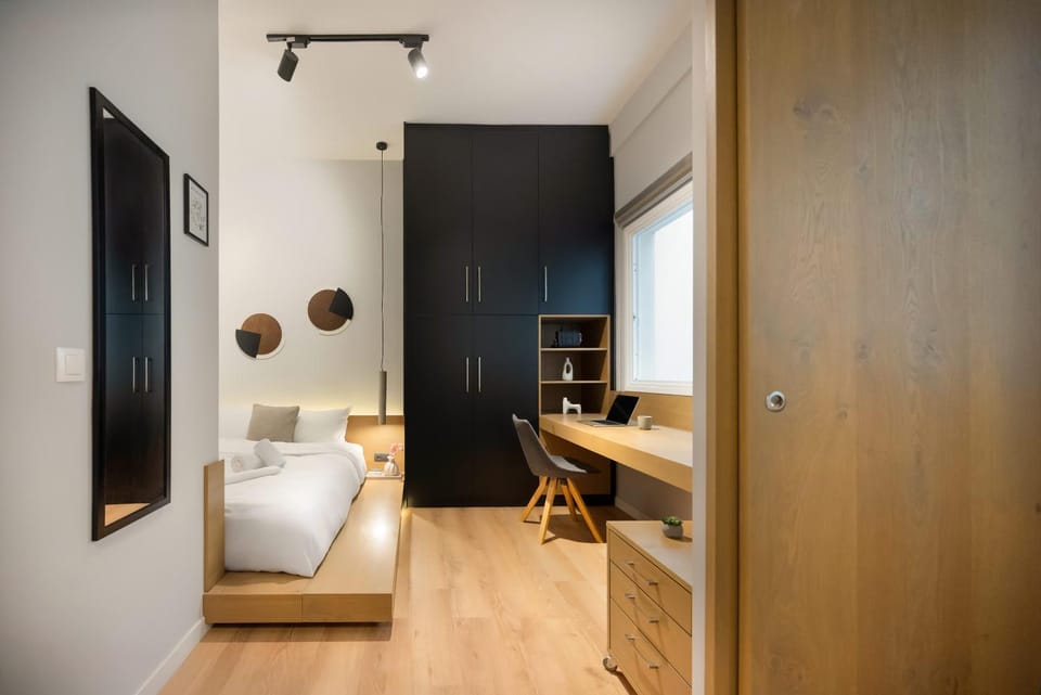 Bed, Photo of the whole room, Bedroom, wardrobe