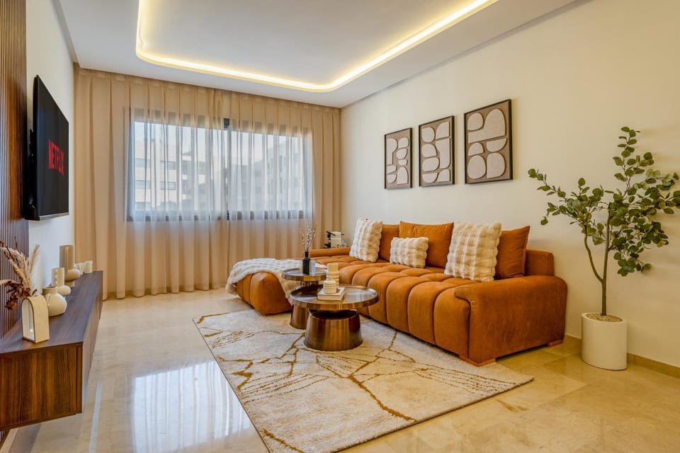 Le Lotus - Piscine intérieur et extérieur - Wifi - Fitness Apartment in Marrakesh