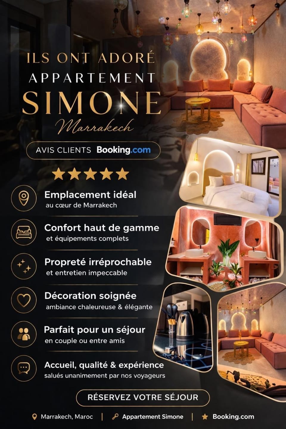 Simone moves to Guéliz Apartment in Marrakesh