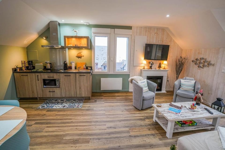 08- Ptit Mousse -Triple Vue -Mer Parking gratuit Apartment in Ault