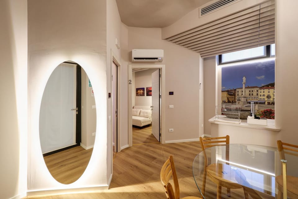 Seating area, air conditioner