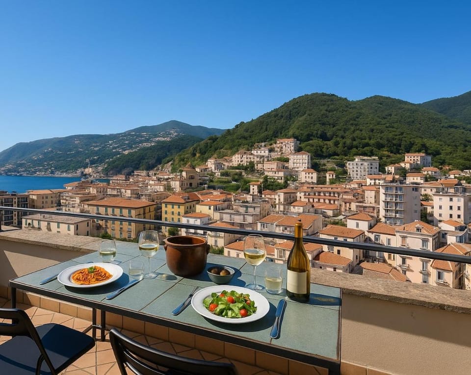 View (from property/room), Balcony/Terrace, Sea view