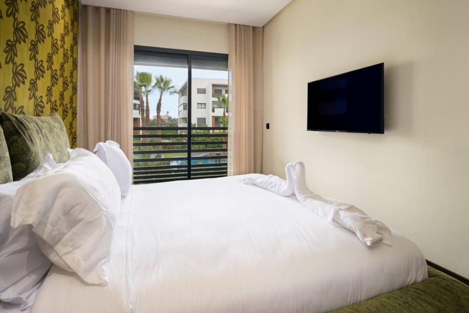 Modern 2BR Duplex in Bouskoura | Pool Access | Parking Apartment in Casablanca
