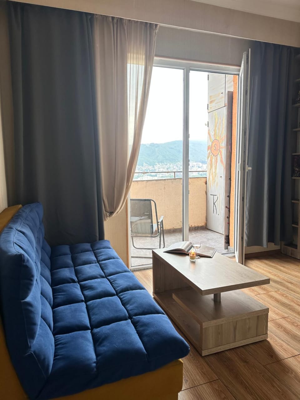Natural landscape, View (from property/room), Balcony/Terrace, Living room, Seating area