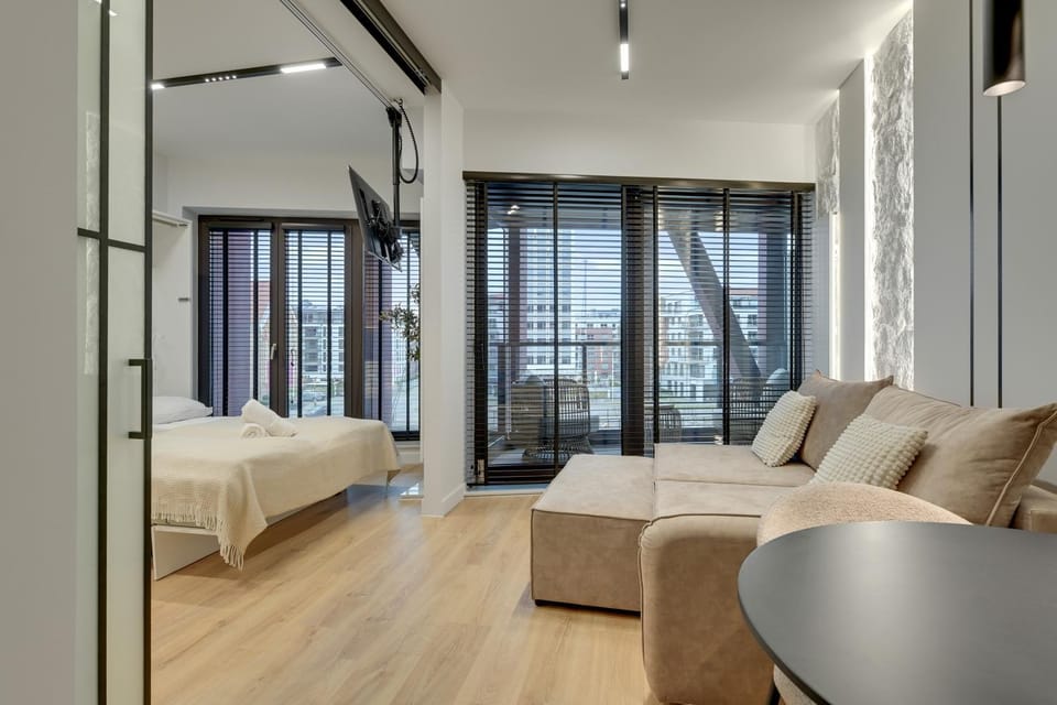 Bed, Living room, Photo of the whole room, Seating area, Bedroom