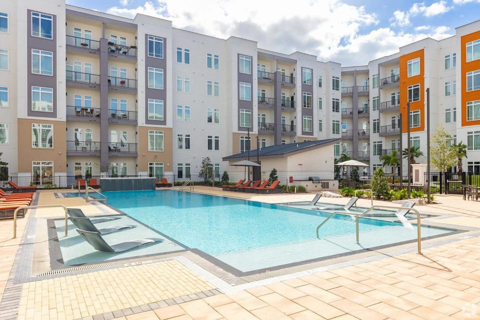 Riviere 2BR Apartment Pet Friendly Oasis Sleeps 6 Close to Epic Universe Pool & Gym Apartment in Orlando