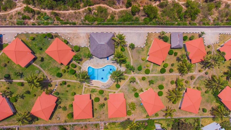 Neighbourhood, Natural landscape, Pool view, Street view, Swimming pool