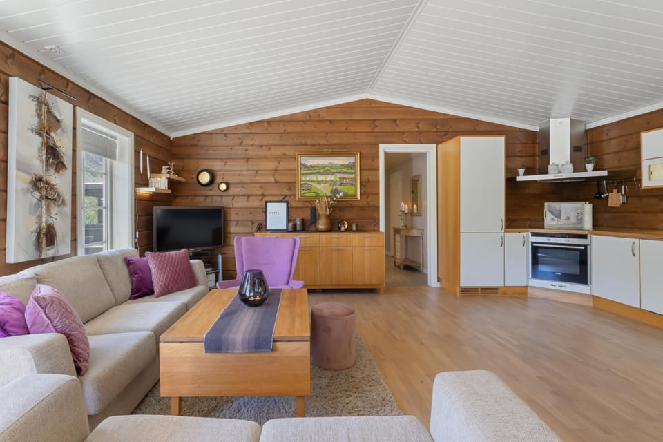 Communal lounge/ TV room, TV and multimedia, Kitchen or kitchenette, Living room, Seating area, oven, stove