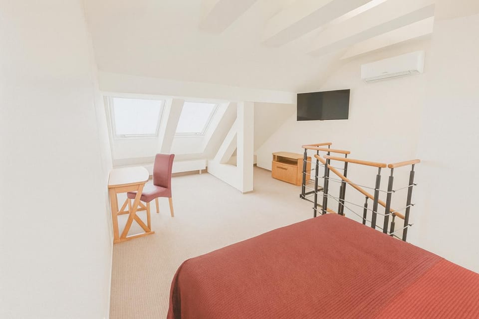 Bed, TV and multimedia, air conditioner