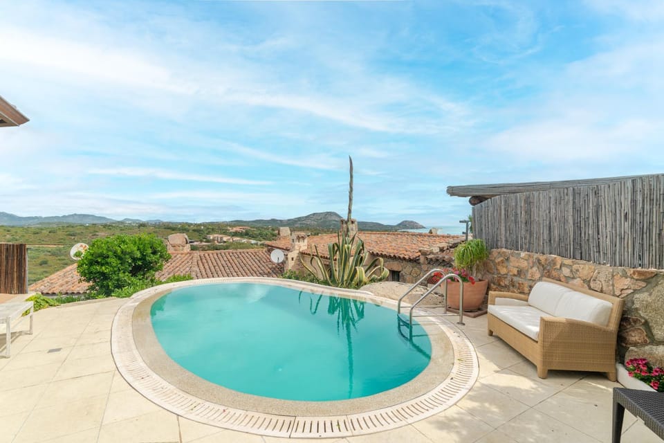 Property building, Living room, Swimming pool