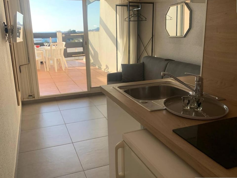 363 Appartement 4 pers Port Nature 1 vue mer Apartment in Agde