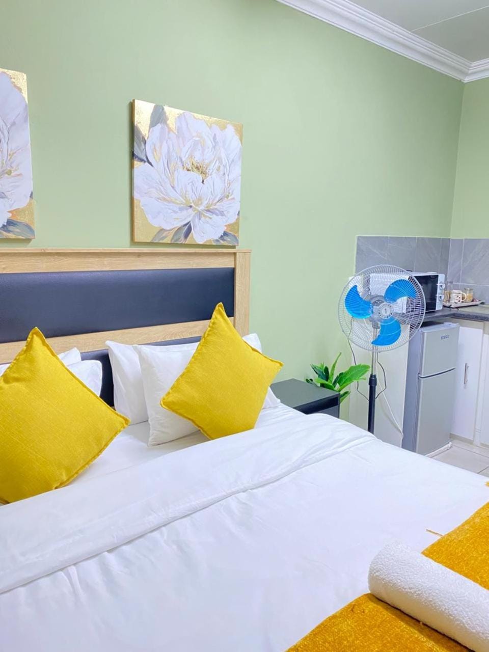 Bed, Kitchen or kitchenette, Photo of the whole room, Bedroom