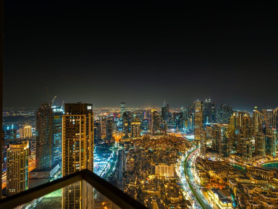 Night, Bird's eye view, City view