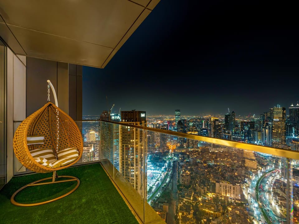 Property building, Night, Bird's eye view, City view