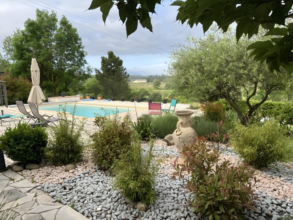 Property building, Living room, Swimming pool
