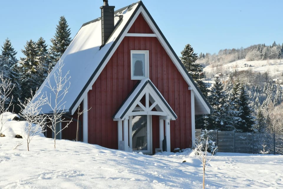 Property building, Winter, Mountain view