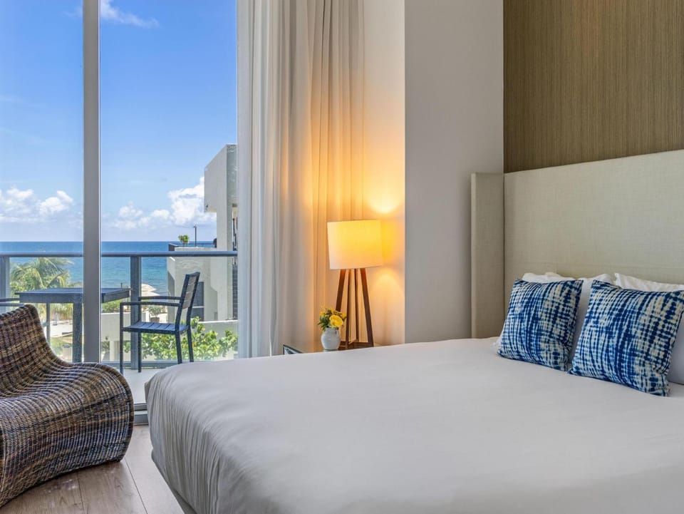 Ocean Front Corner 2 Bedroom Low Floor Apartment in Hollywood Beach