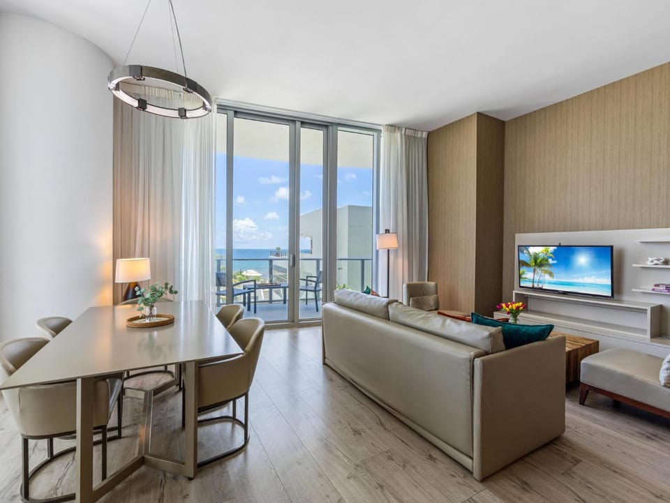 Ocean Front Corner 2 Bedroom Low Floor Apartment in Hollywood Beach
