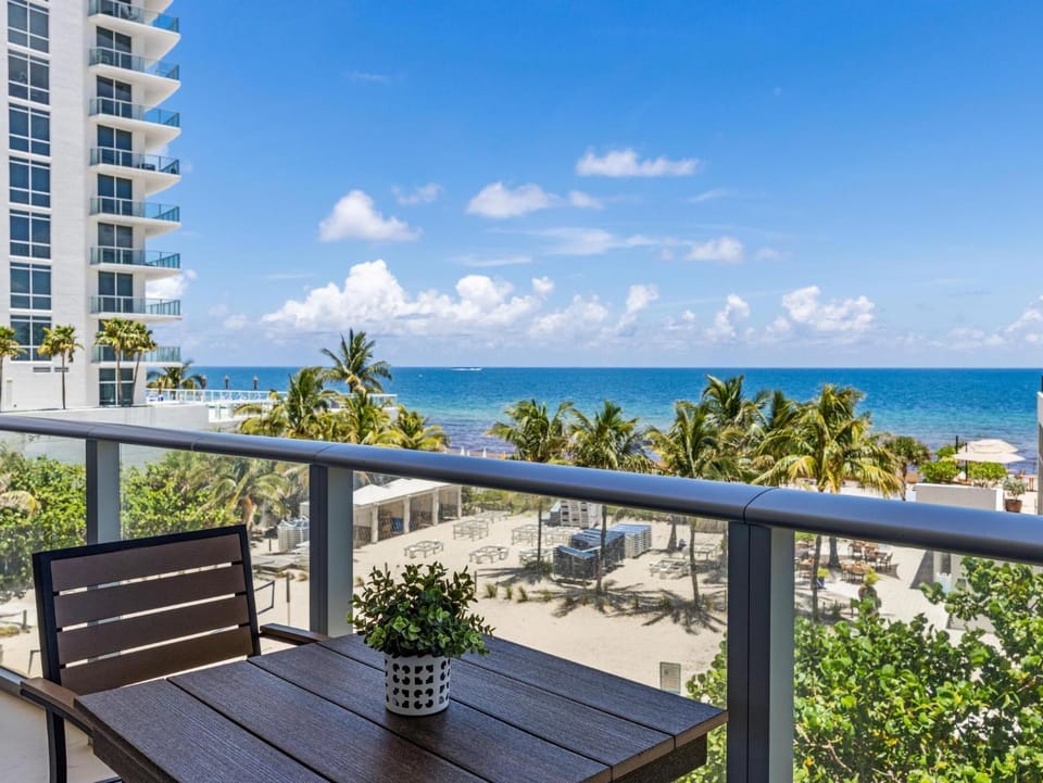 Ocean Front Corner 2 Bedroom Low Floor Apartment in Hollywood Beach