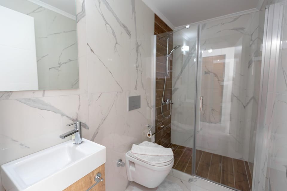 Shower, Toilet, Bathroom, towels