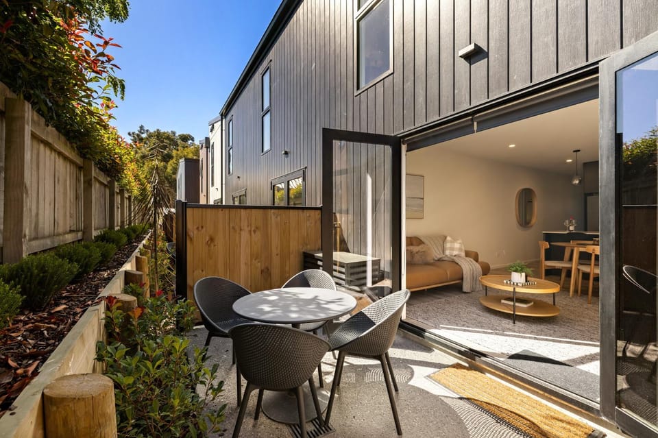 Patio, Living room, Garden view