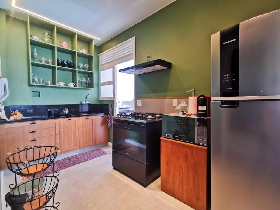 Kitchen or kitchenette, oven, stove, toaster
