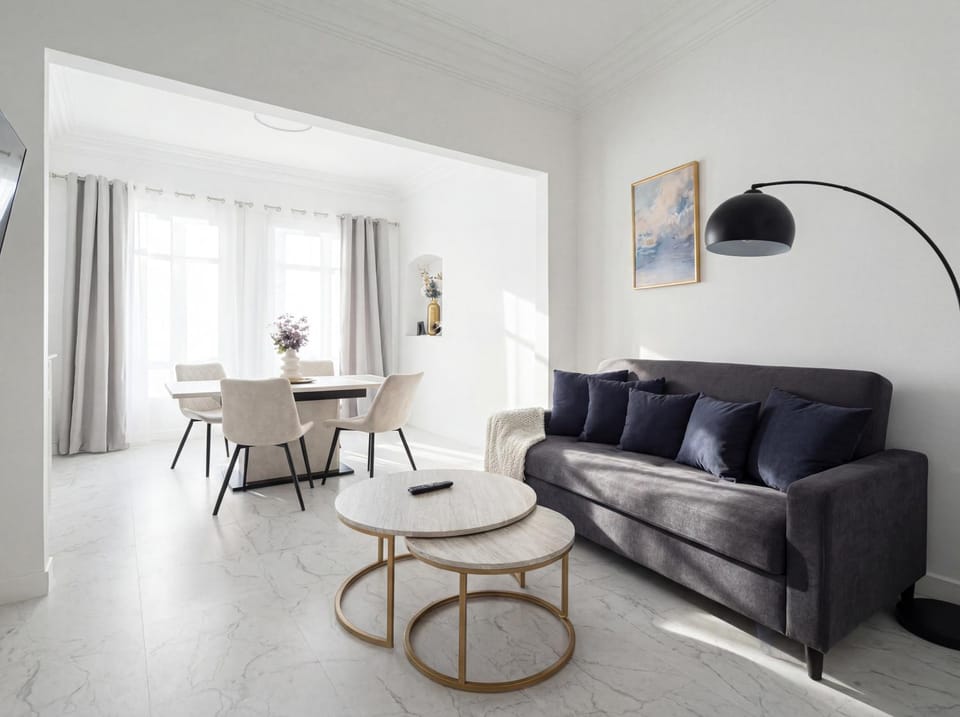 Living room, Seating area, Dining area