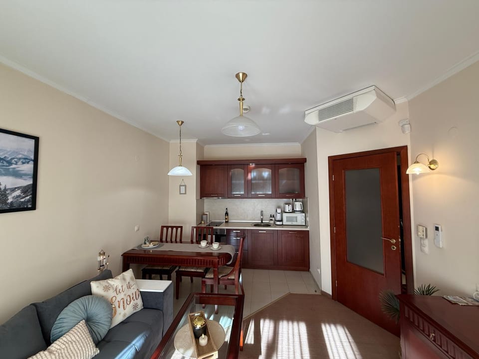 Living room, kitchen