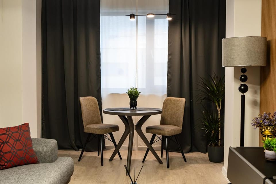 Living room, Seating area, Dining area