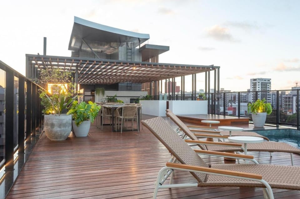 Alta Marine Flat 411 - Pé na areia com vista mar e piscina Apartment hotel in Cabedelo