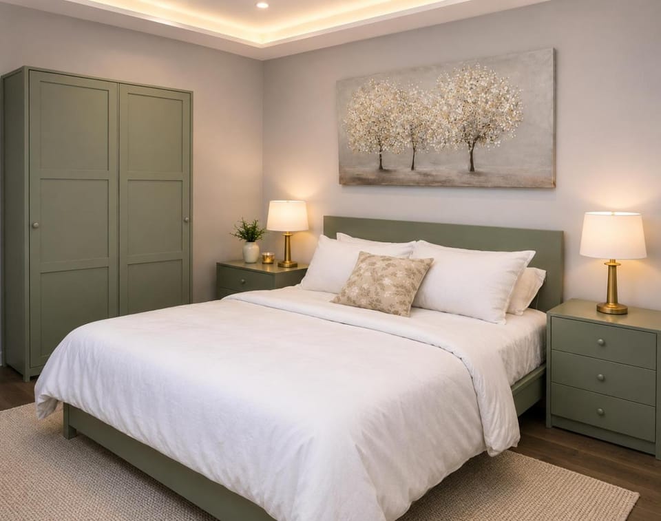 Photo of the whole room, Bedroom, wardrobe