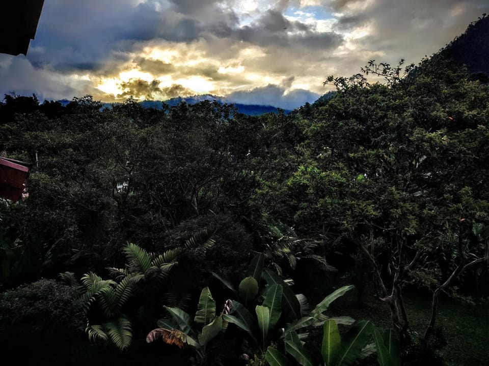 Natural landscape, Mountain view, Sunset