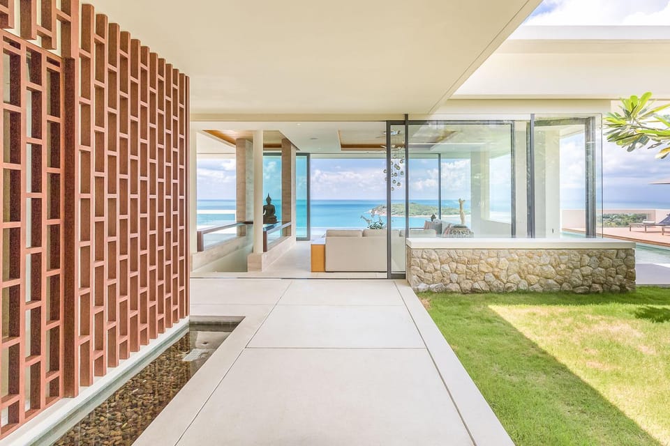 Garden, Living room, Sea view