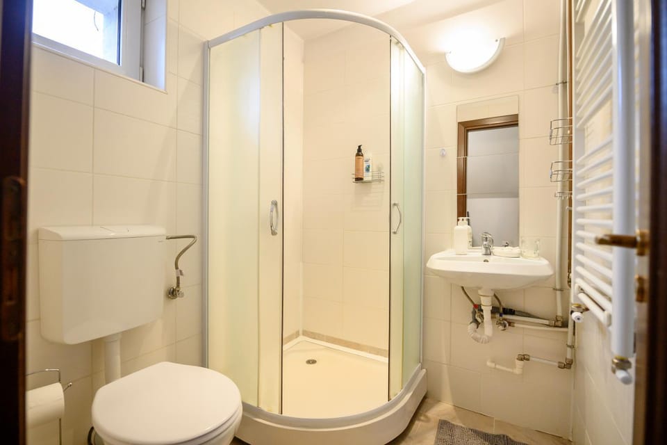 Shower, Toilet, Bathroom, towels