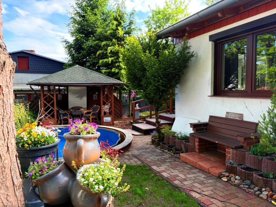 Property building, Patio, Garden view