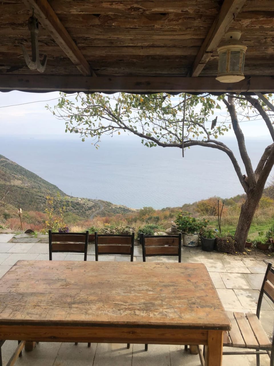 Natural landscape, Balcony/Terrace, Dining area, Sea view