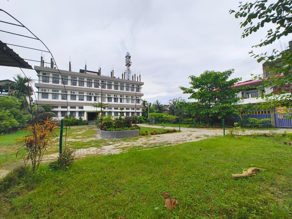 Property building, Garden view